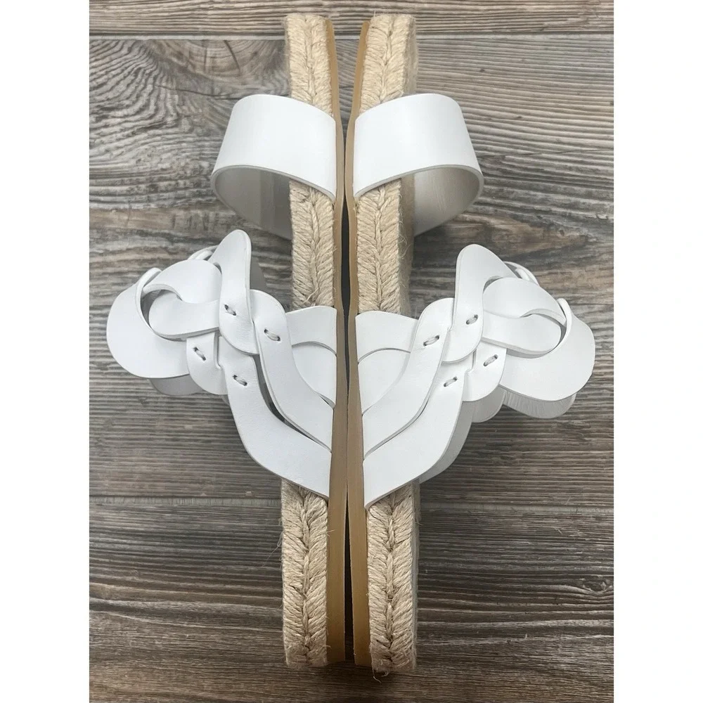 Lafayette 148 NY Espadrille Slide Sandals Jute Footbed Braided EU‎ 39 US 8.5